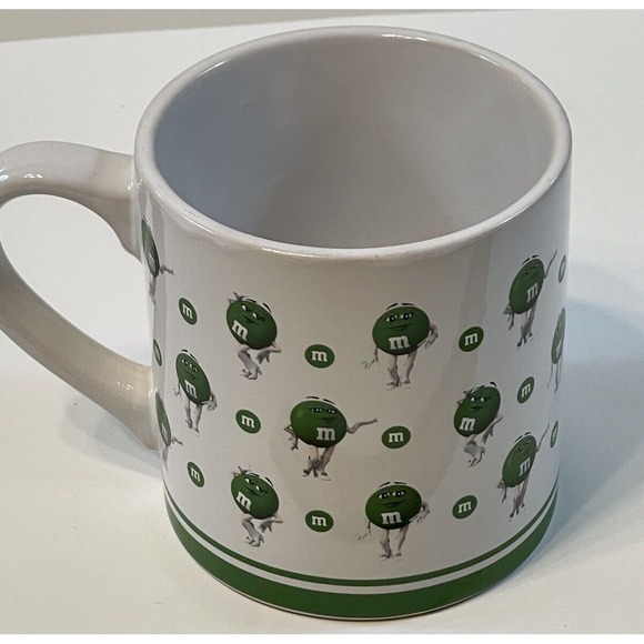 Mars Candy Green M&M Large Coffee Tea Mug Cup 2018 Official Licensed Product